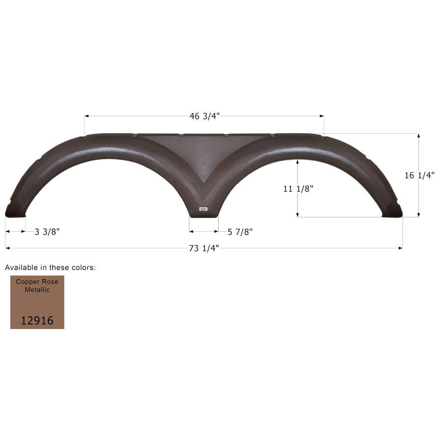 Fender Skirt ICON, Tandem, Keystone, FS2916, Copper Rose Met.