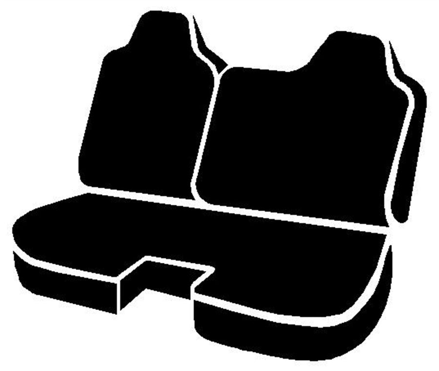Fia BLACK TR42-22 Custom Fit Rear Seat Cover 60/40 Split Seat - Saddle Blanket, (Black)