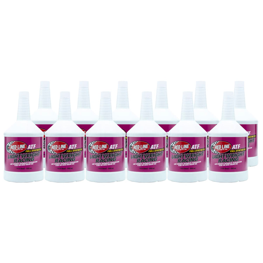 30314 Red Line Synthetic Lightweight Racing Automatic Transmission Fluid (ATF) - 1 Quart (12 Pack)