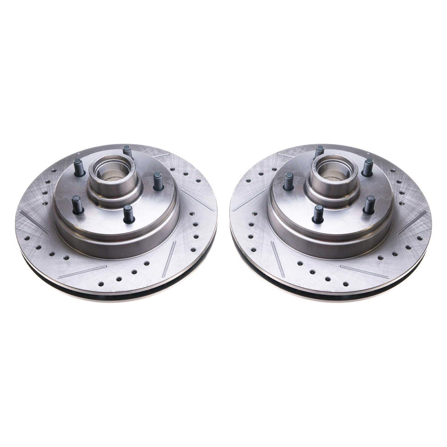 PowerStop Evolution AR8212XPR Performance Drilled And Slotted 1-Piece Front Brake Rotors