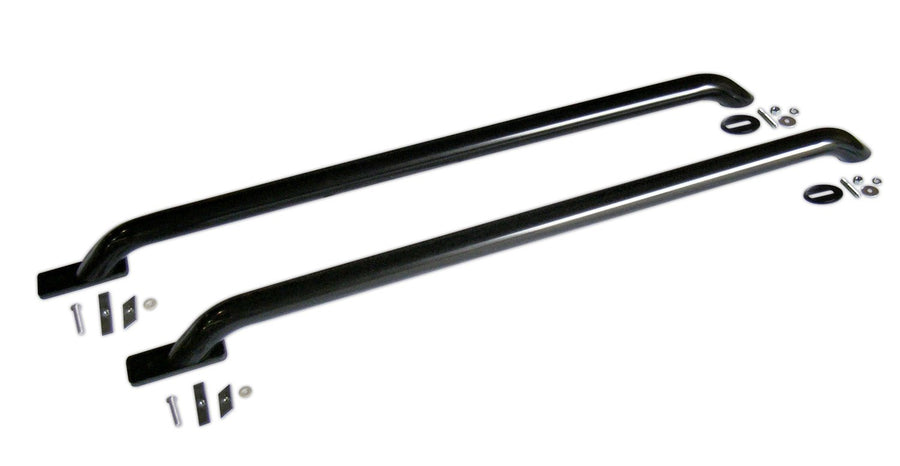 Truck Bed Rails Go Rhino - Universal Multi-Fit Mount w/ Rear Base Plate | 48", Mild Steel, Black | 8024B