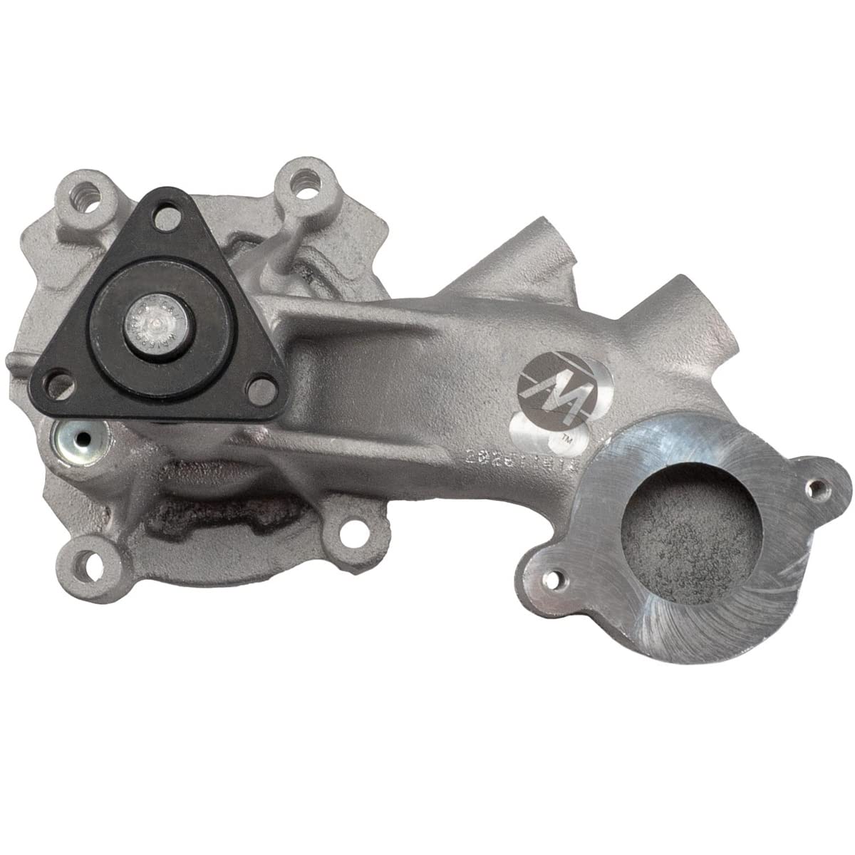 Melling Mechanical Water Pump, 4.93 in Hub Height, Aluminum, Natural