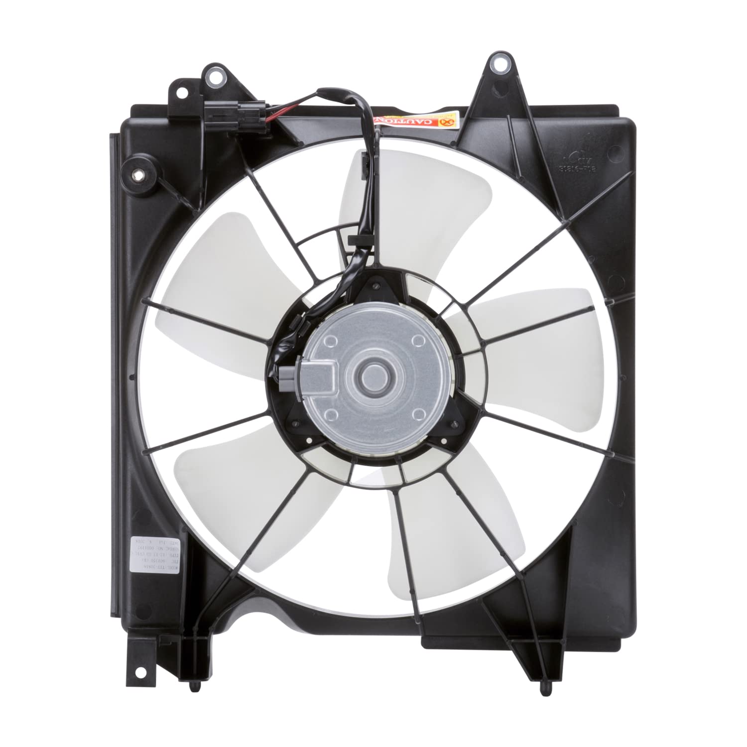 Replacement TYC 601350 Cooling Fan Assembly Compatible with Honda Civic, Black