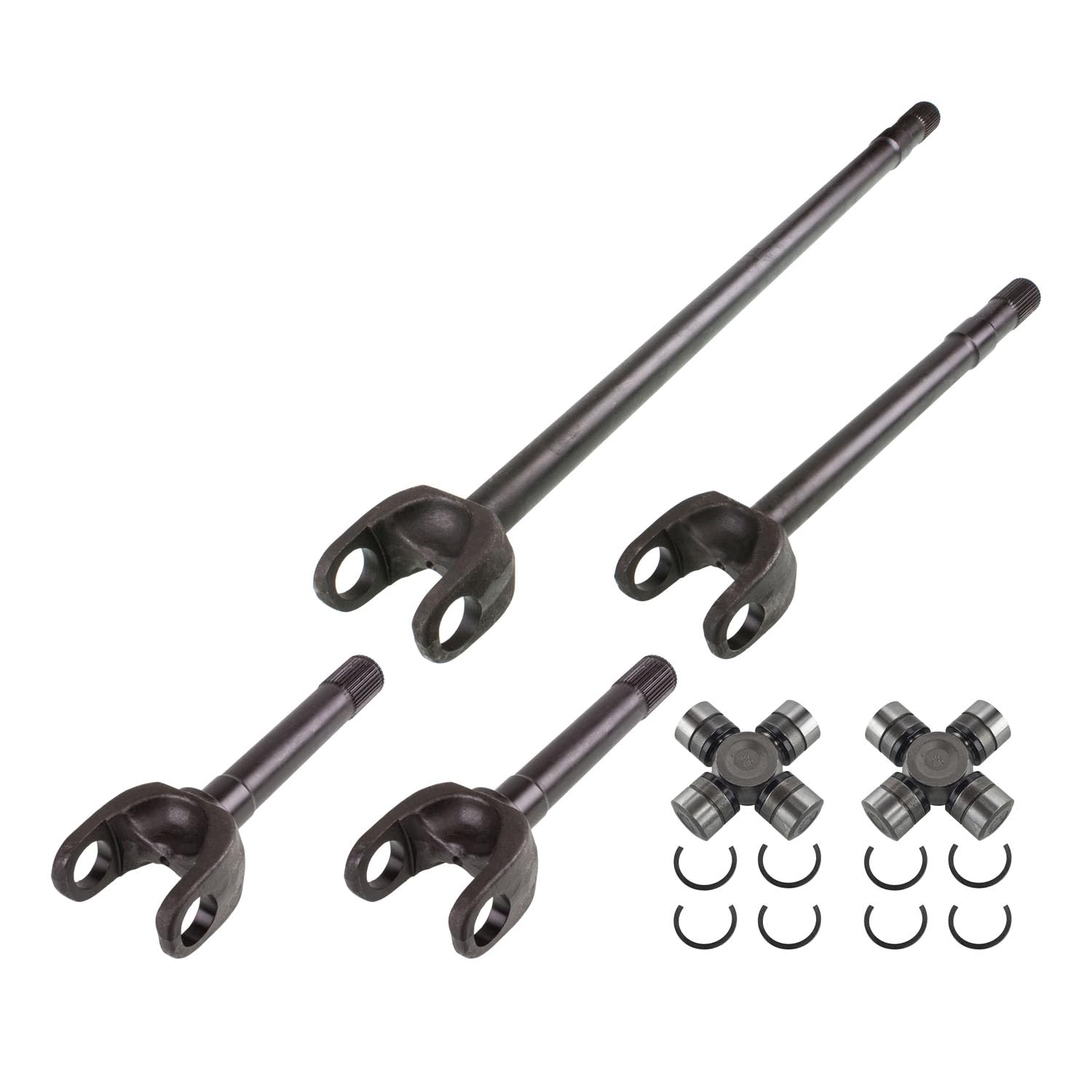 Drive Axle Shaft Assembly TEN Factory MG22162 For Dana 60 Reverse (35 Spline Front Axle Kit) Fits For Ford F-250 1978-1979, Ford F-350 1979 - Replaces Yukon Gear Axle YA W26010, USA Standard ZA W26010