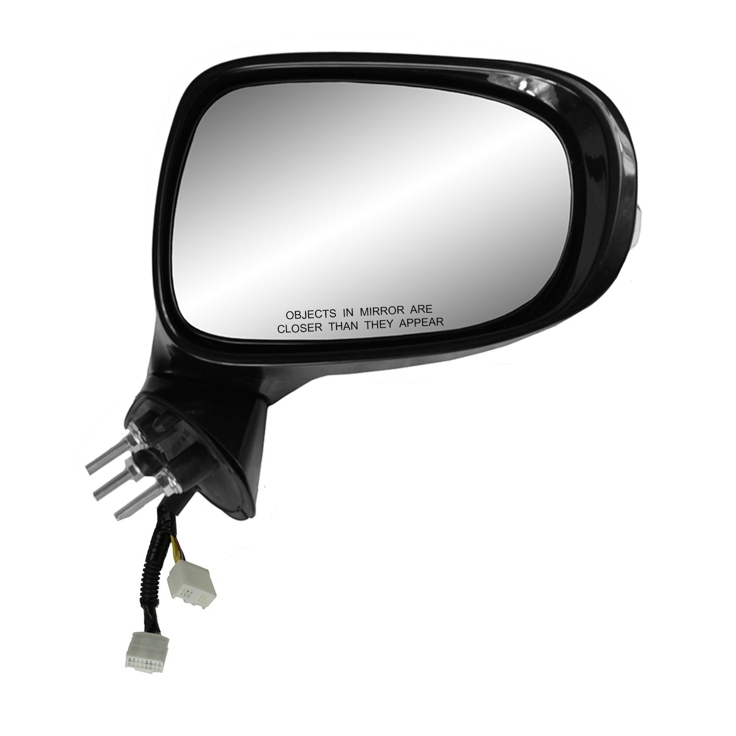 Fit System Mirror Passenger Side for Lexus IS250 Sedan, IS350 Sedan, Black w/PTM Cover, w/Turn Signal, Memory, Puddle lamp, w/Luxury Sport pkg, Foldaway, w/o dimming, Heated Power