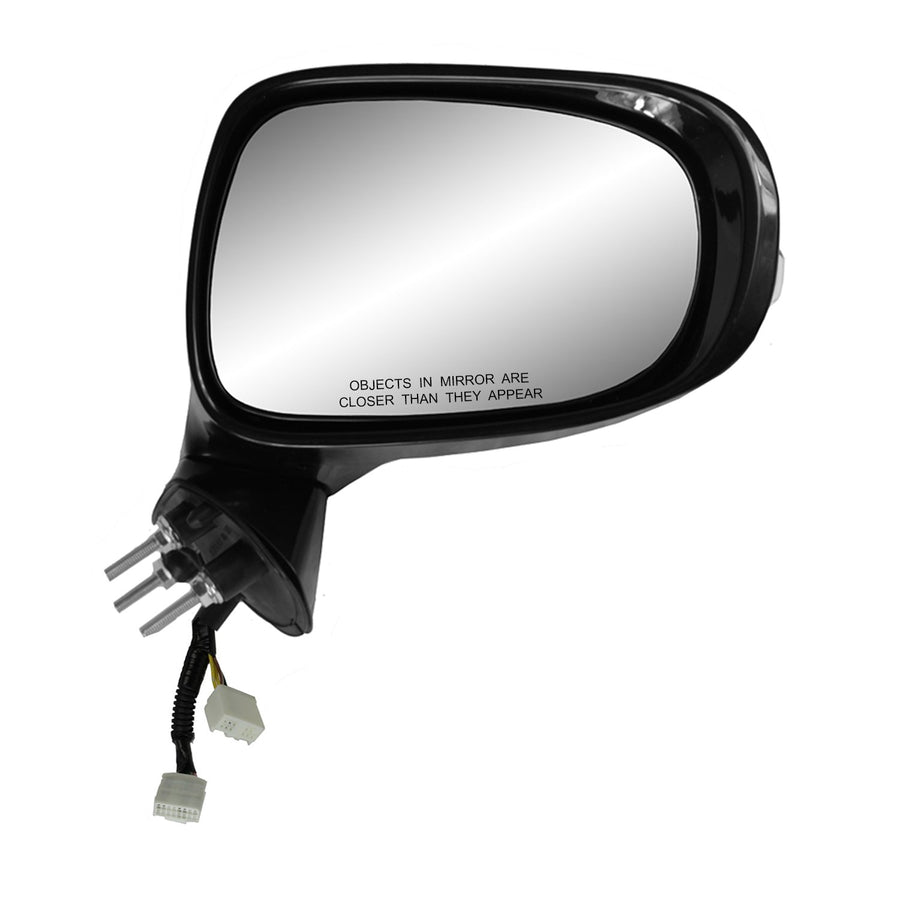 Fit System Mirror Passenger Side for Lexus IS250 Sedan, IS350 Sedan, Black w/PTM Cover, w/Turn Signal, Memory, Puddle lamp, w/Luxury Sport pkg, Foldaway, w/o dimming, Heated Power