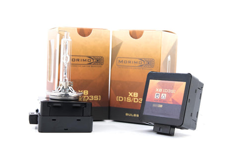 Morimoto D3S XB HID Bulbs, Pair of 6000k Xenon Bulbs, High intensity Discharge Bulbs, Universal Plug and Play for Easy Install, Bright & Powerful Upgrade (1x MM.N.077)