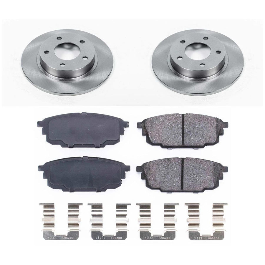 Power Stop Autospecialty KOE792 Rear Replacement Brake Kit-OE Brake Rotors & Ceramic Brake Pads