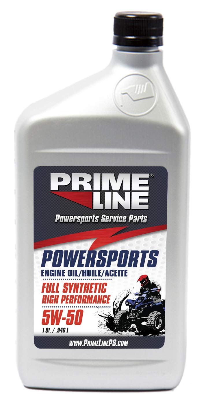 72-5104-2 Prime Line ATV Engine 5W50 High Performance Full Synthetic Oil, 1 Quart, 1 Pack