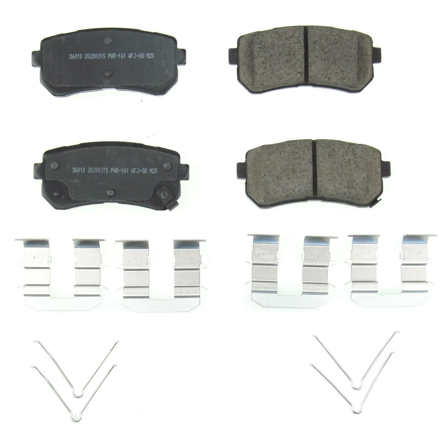 Rear Brake Kit Power Stop For Hyundai Kona 2018-23 | Kia Seltos 2021-25 - Ceramic Brake Pads With Installation Hardware, 17-6010