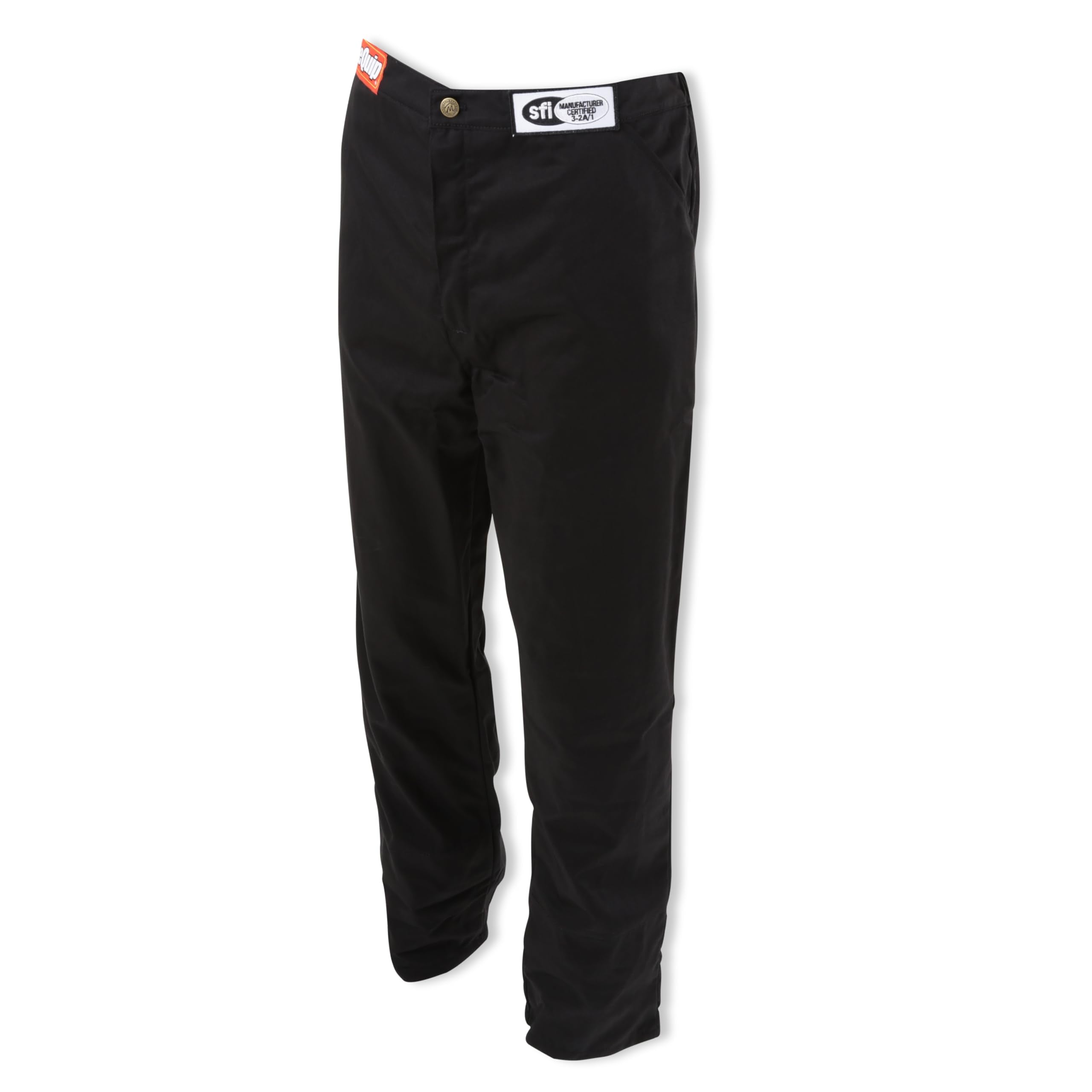 RaceQuip Fire Suit Racing Driver Pants Single Layer SFI 3.2A/ 1 Black 2X-Large 112007