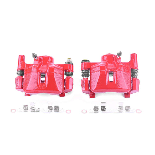 Power Stop S2592 Rear Pair of High-Temp Red Powder Coated Calipers For Lexus RX300 1999-2003 [Model Specific]