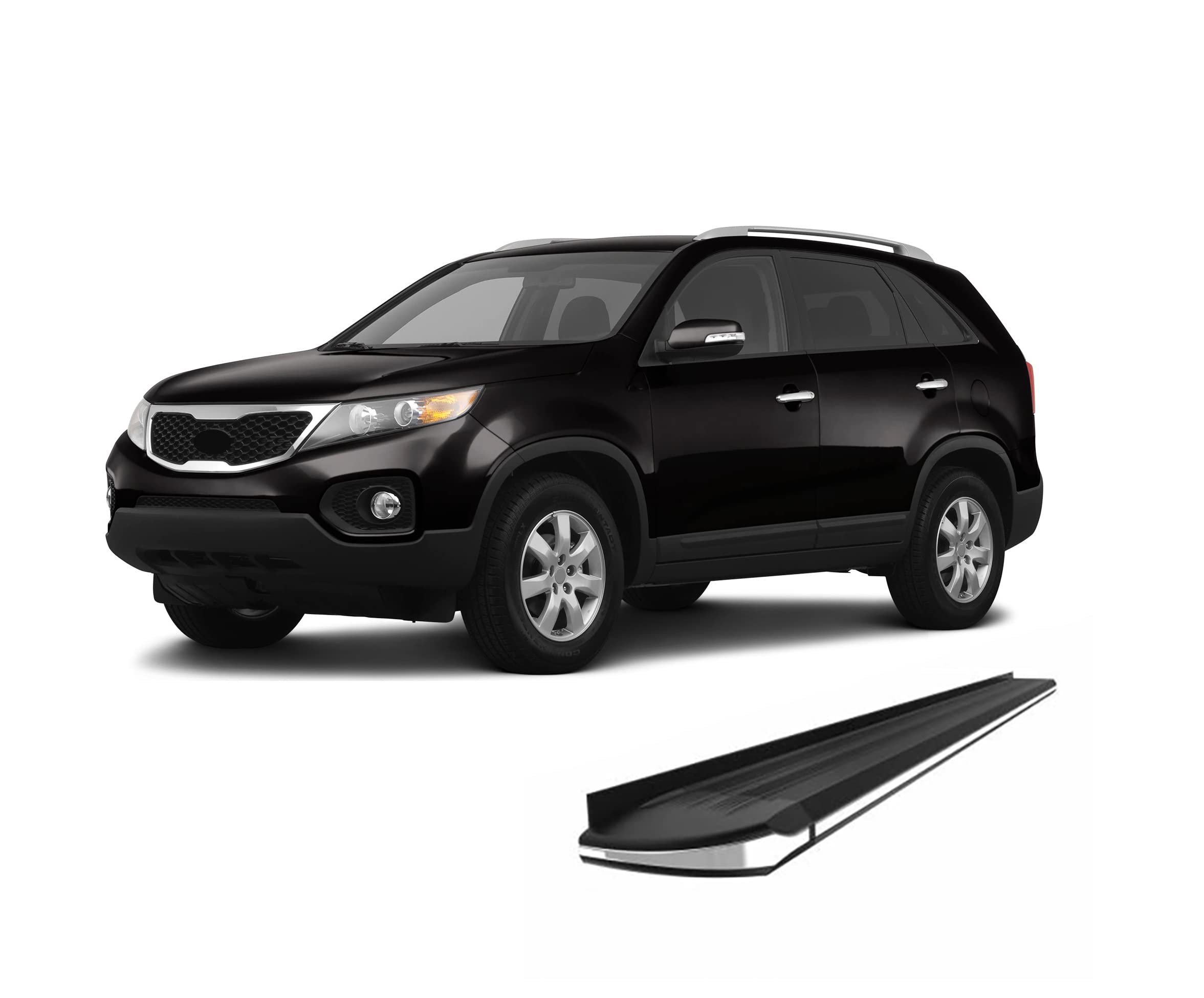 EXCEED Black Horse Running Boards Compatible with 2011-2013 Kia Sorento-EX-KISO