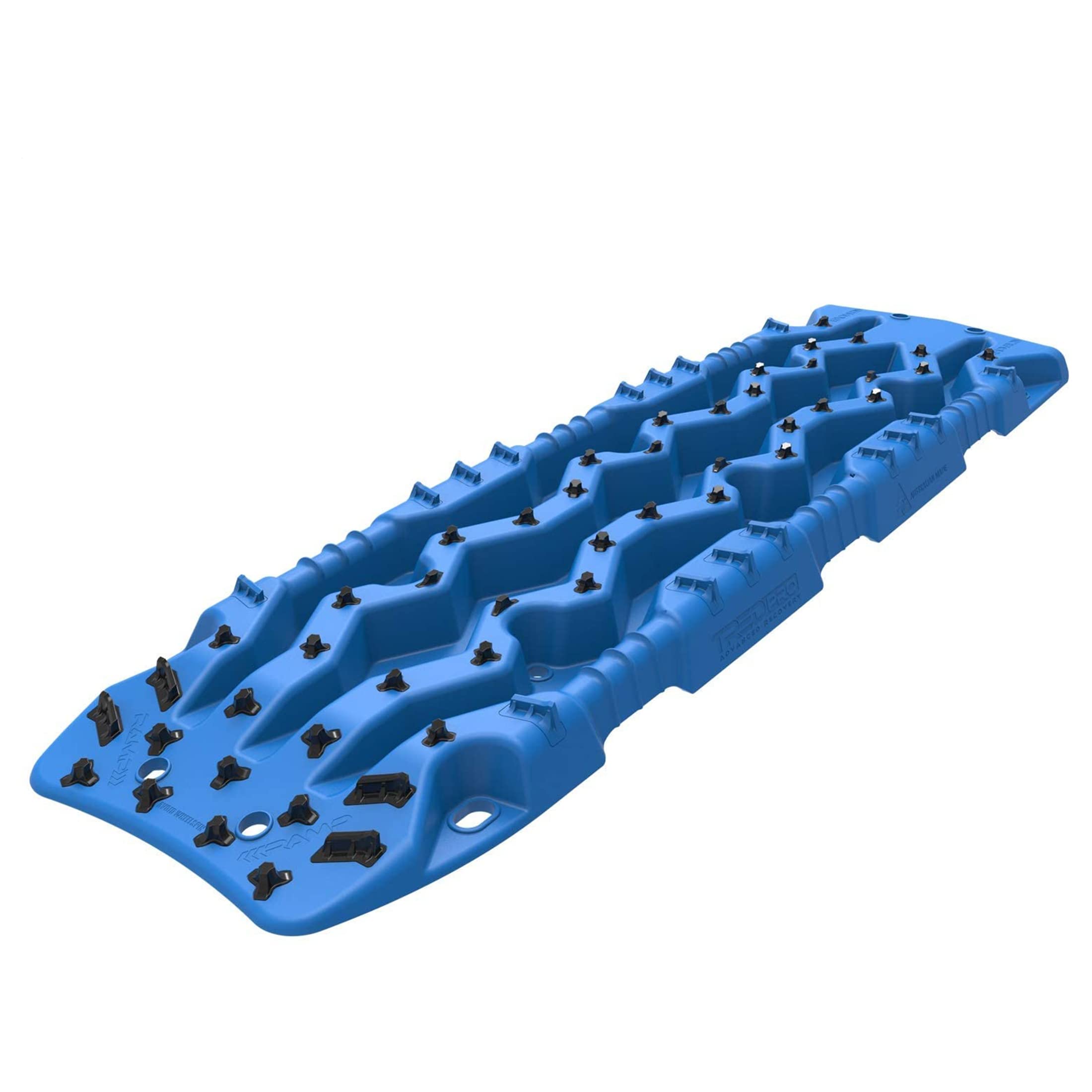 TRED PRO Recovery Boards TREDPROBU Traction Tracks with Teeth, EXOTRED Composite Construction SIPE-LOCK Grip Profile. Ideal for unstocking your 4x4 vehicle – Blue / Black