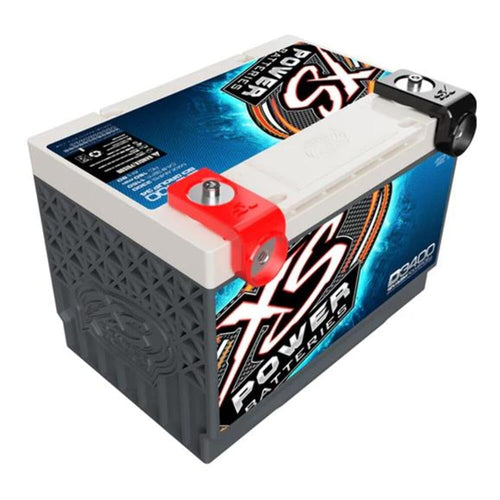 3300 Amp XS Power D3478 AGM Battery with M6 Terminal Hardware - Group 78 12V 80Ah 1150CA Deep Cycle AGM Powercell for Car Audio Systems and Performance Cars