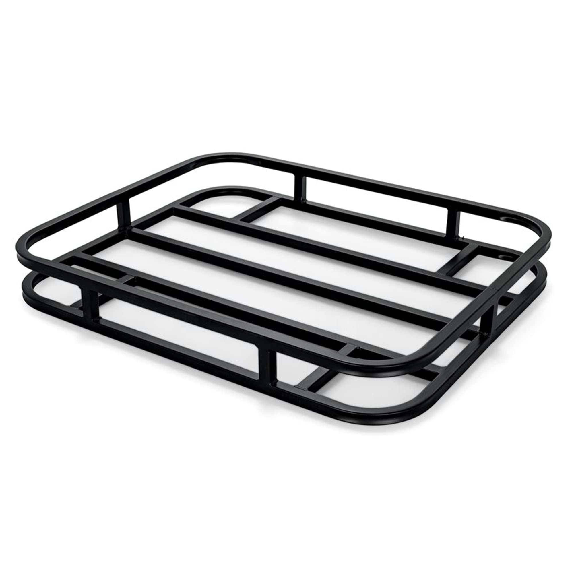 Eaz-Lift Camco RV Bumper Mounted Cargo Carrier - Perfect for Carrying Cargo on The Back of Your RV - Fits 4-inch and 4-1/2-inch Bumpers - Mounting Hardware Included (48470), Black