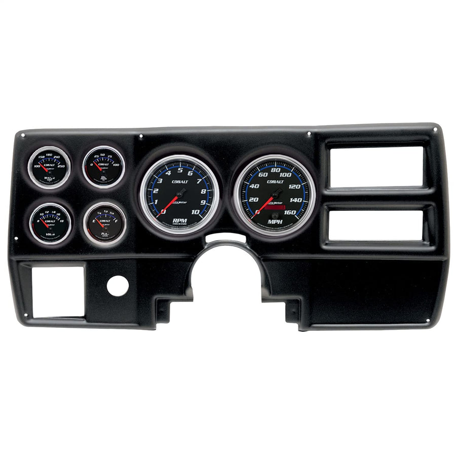 AutoMeter Dash Kit Direct Fit, (5" X2, 2 1/16" X4), Chevy/Gmc Truck Ac 84-87, Cobalt (2923-05)