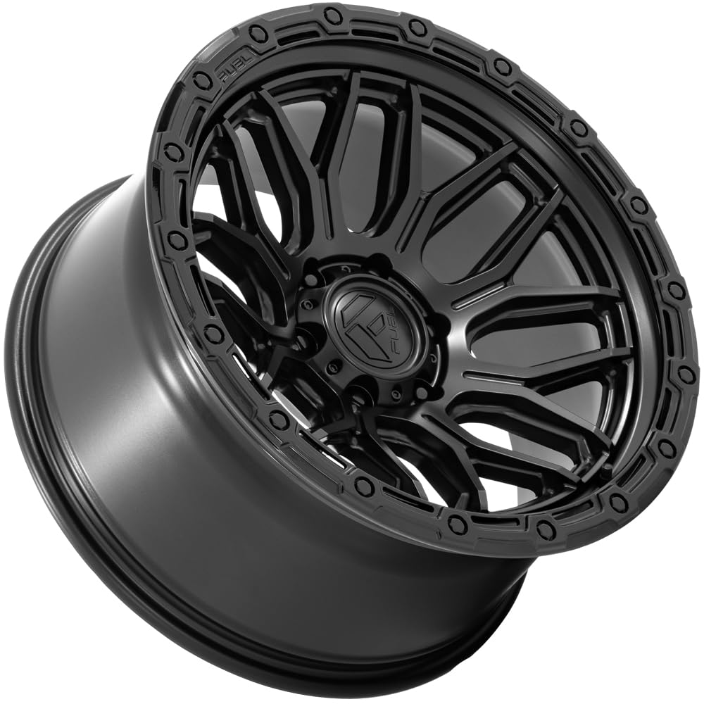 FUEL OFF-ROAD 20X9 FC881 SURGE, 6X135, 5.04, 1mm MATTE BLACK W/GLOSS BLACK LIP - FC881MB20906301