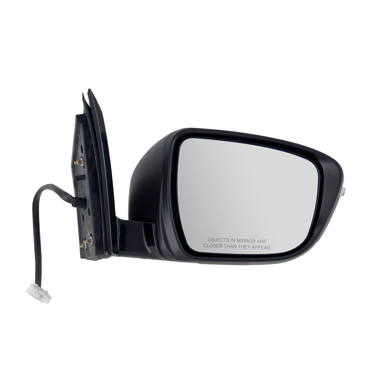 Mirror Passenger Side for Nissan Murano, black, PTM cover, w/turn signal, foldaway, w/o CCD camera, Power