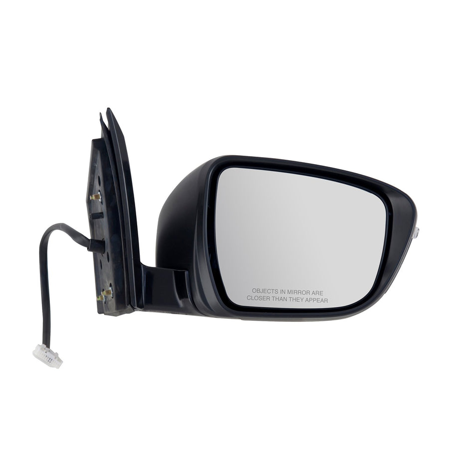 Mirror Passenger Side for Nissan Murano, black, PTM cover, w/turn signal, foldaway, w/o CCD camera, Power