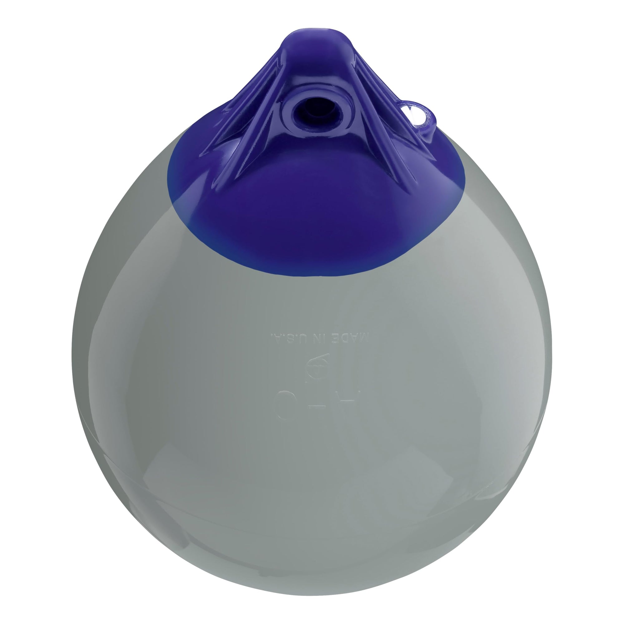 A-0 Polyform Standard Blue Ropehold Buoy - Grey