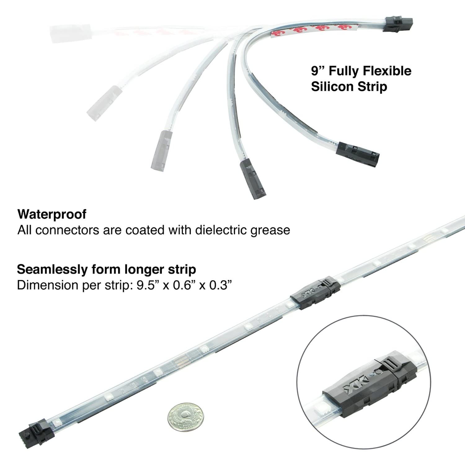 KS-CAR-MINI-DM XKGLOW LED Light Strips & Kit