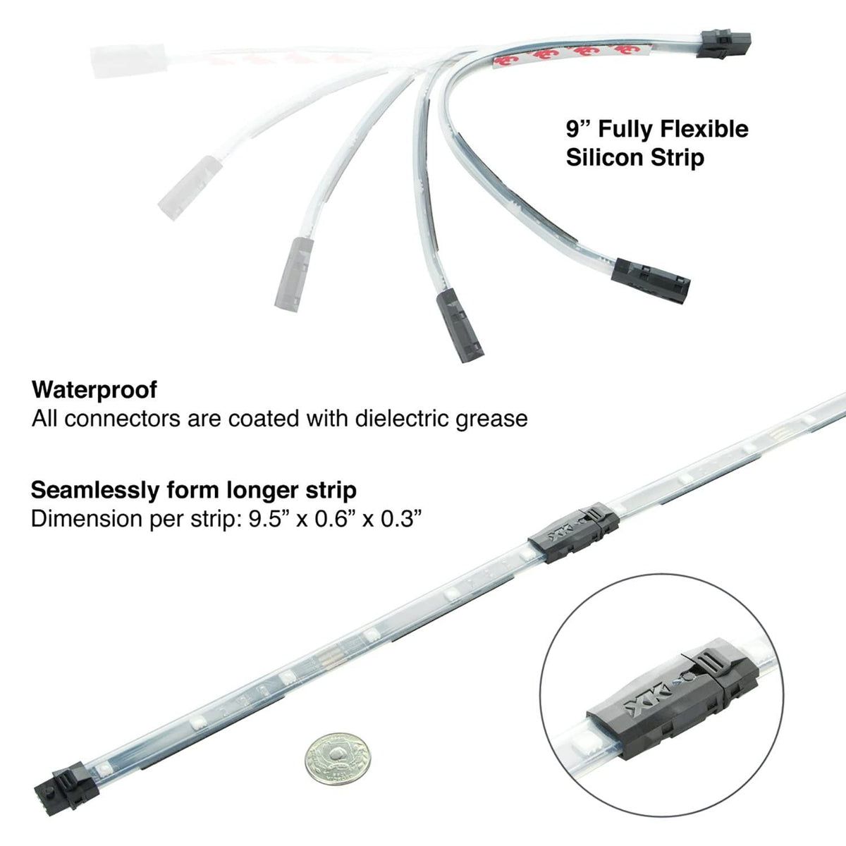 KS-CAR-MINI-DM XKGLOW LED Light Strips & Kit