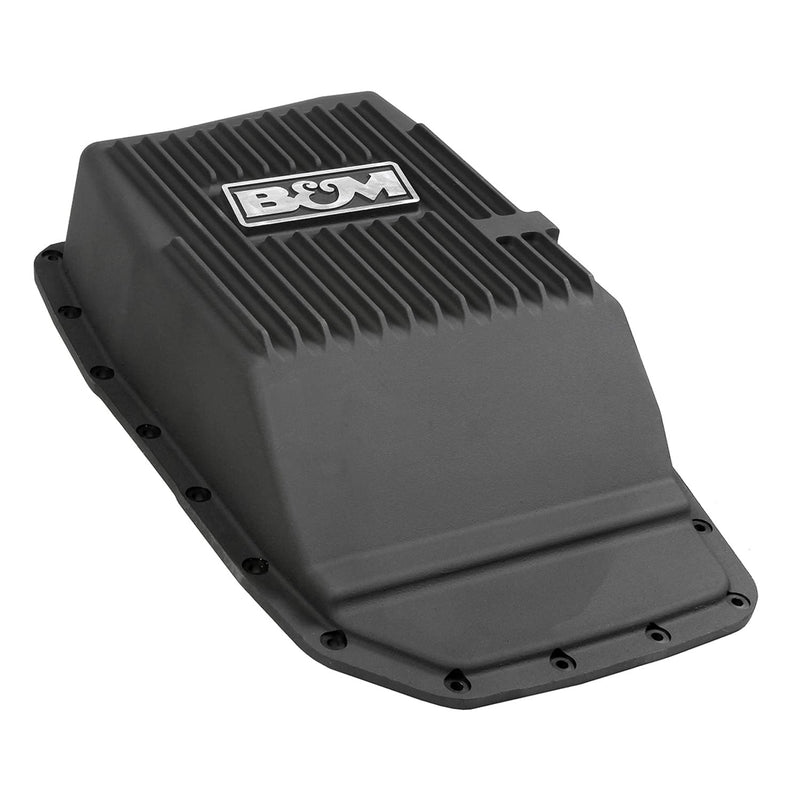 Transmission Pan B&M 70394, black anodized