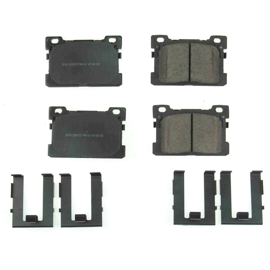 Rear Brake Kit Power Stop For Genesis G90 2017-19 - Ceramic Brake Pads With Installation Hardware, 17-1976