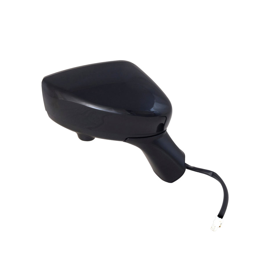 Nissan Versa Note Hatchback Passenger Side Mirror for S, S Plus, SL, SV Model, Textured Black w/PTM Cover, CCD Camera, Foldaway, Heated Power