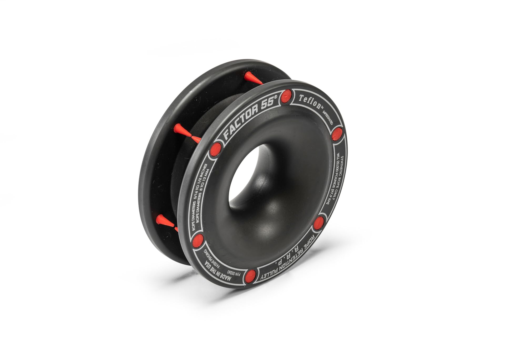 Rope Retention Pulley (RRP) Factor 55 for Use with Synthetic Rope and Soft Shackle