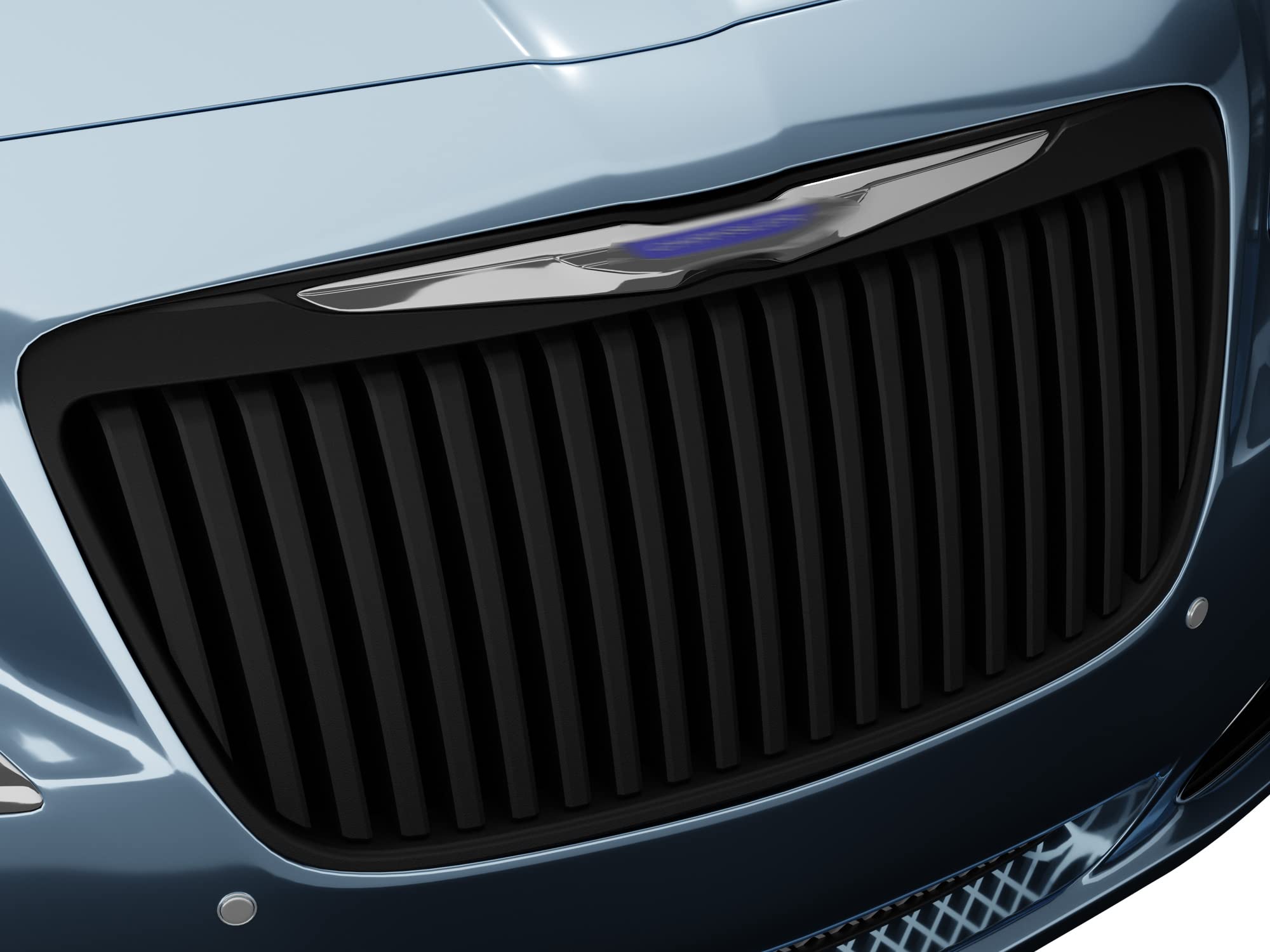 Vertical Front Hood Grille Armordillo USA 7165076 - Matte Black Fits 2011-2014 Chrysler 300/300C