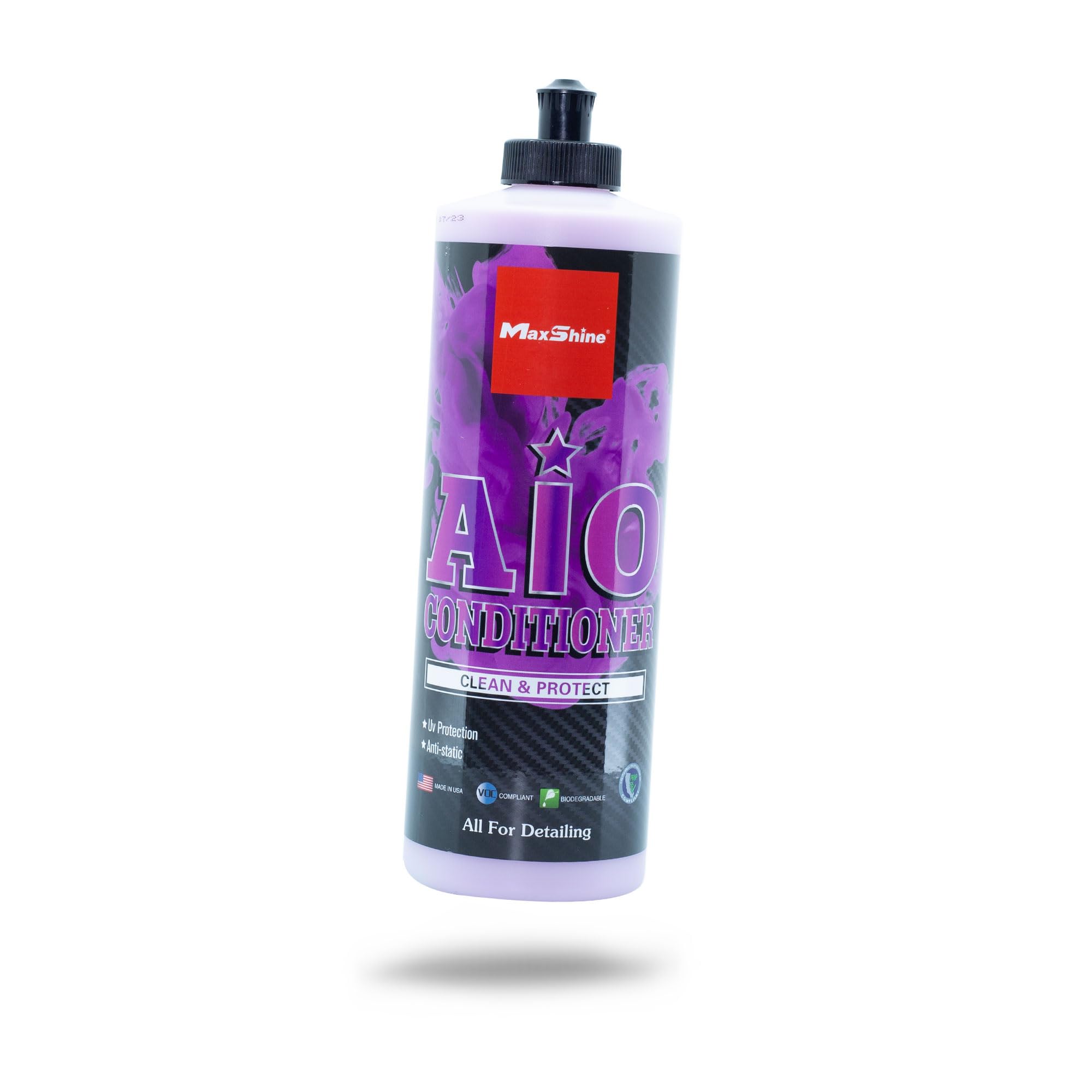 Maxshine All-in-One 16oz Premium Leather Conditioner & Cleaner – Detailing Solution for Car Seats, Sofas, Chairs & More – Safe for Leather, Vinyl & Plastic Surfaces
