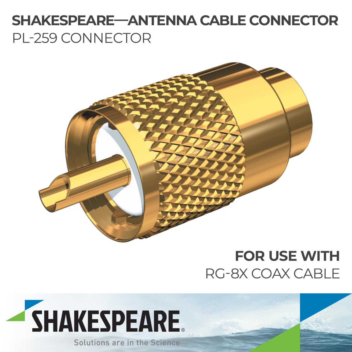 Connector Shakespeare W/UG176 Adapter