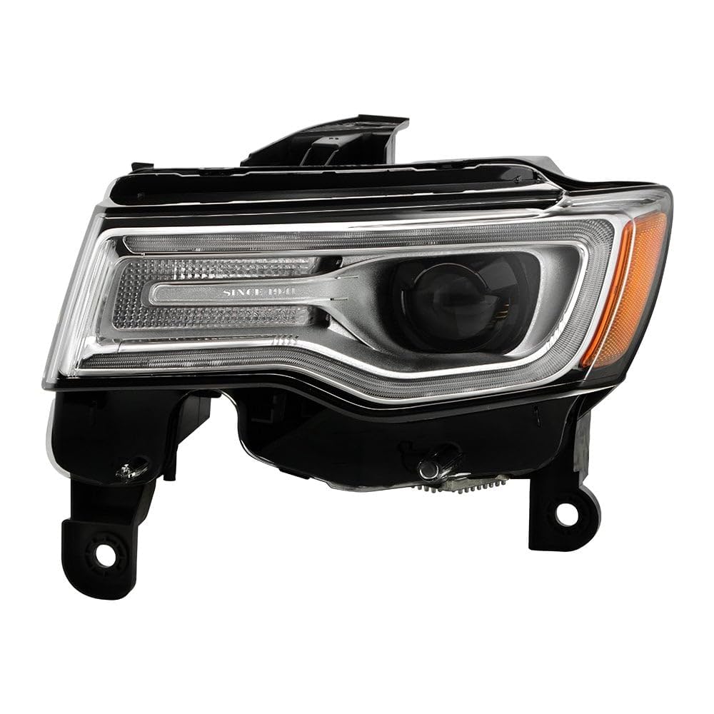Jeep Grand Cherokee Spyder (POE) 17-21 (Fit HID Model) w/Auto Leveling LED DRL Headlight (Low D3S High D3S) - OE Black Left