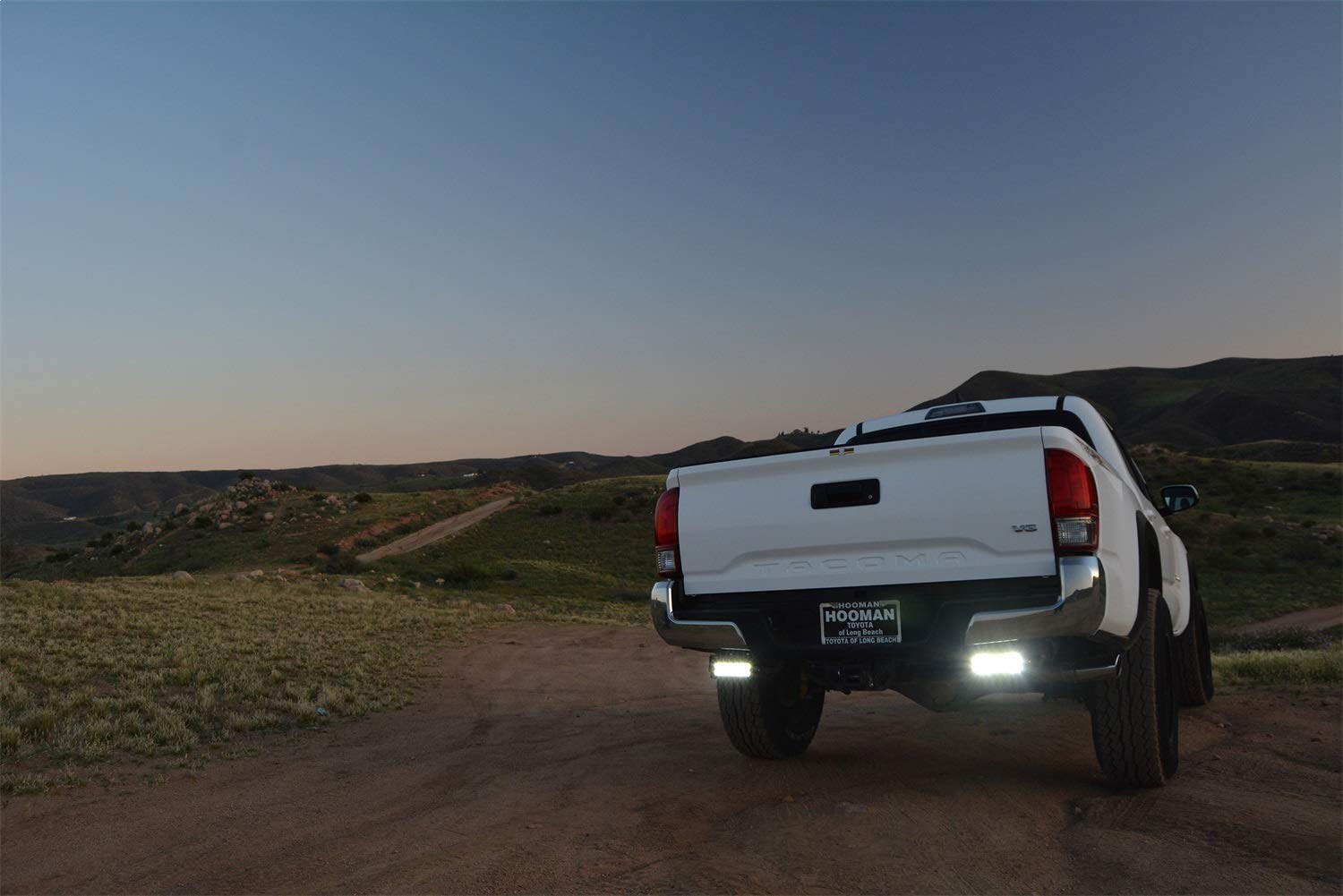 ZROADZ LED Mounting Bracket & Kit Under Rear Bumper - Compatible w/ 2005-2014 Toyota Tacoma - with (2) 6 Inch ZROADZ LED Lights (Included) with Wiring Harness - PN Z389411-KIT