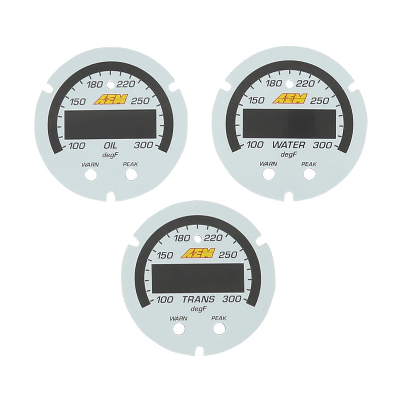 X-Series AEM 30-0302-ACC Temperature Gauge, White