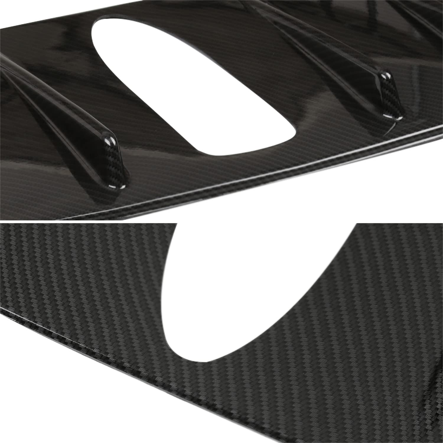 Carbon Fiber Painted ABS Shark Fin Vortex Generator Spec-D Tuning Compatible with 2015-2021 Subaru Impreza WRX STI Models