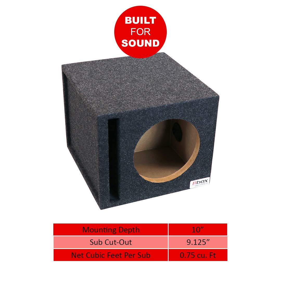 E10STV Bbox 10" Single Vented 1" MDF Labyrinth Power Slot Vented for Alpine, Kicker, JL, Pioneer