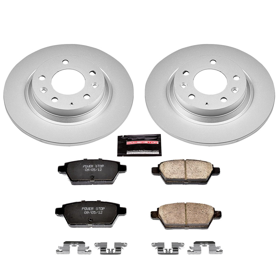 Coated Brake Rotor & Ceramic Brake Pads Power Stop CRK2450- rear