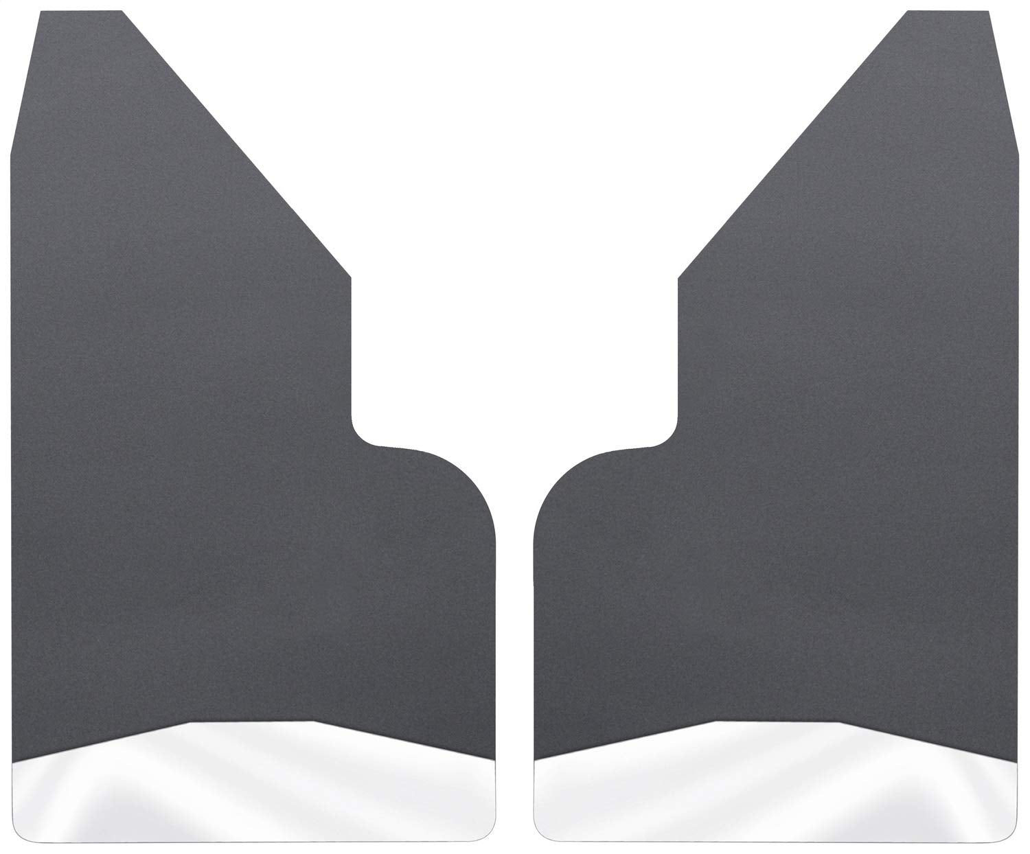 Universal Husky Liners - Mud Flaps 14" Wide - Stainless Steel Weight - Black | 17151