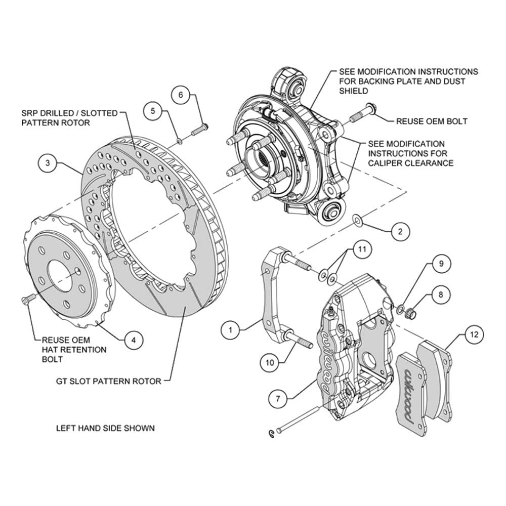 Rear Wilwood Brake Kit 140-11270-DR