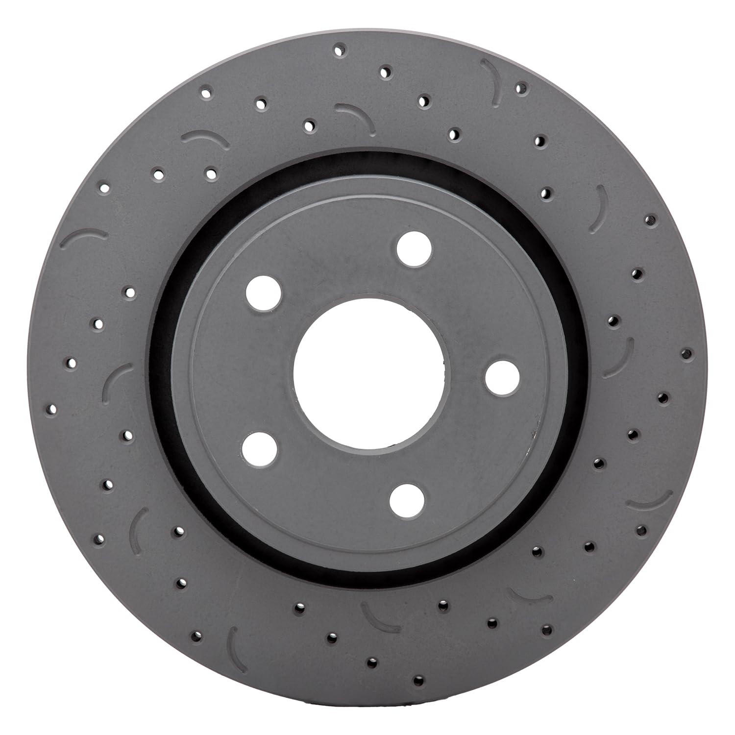 Talon Cross-Drilled and Slotted Vented Rotor, Hawk Performance Brakes, 12.9 in. Diameter, 2.09 in. Height