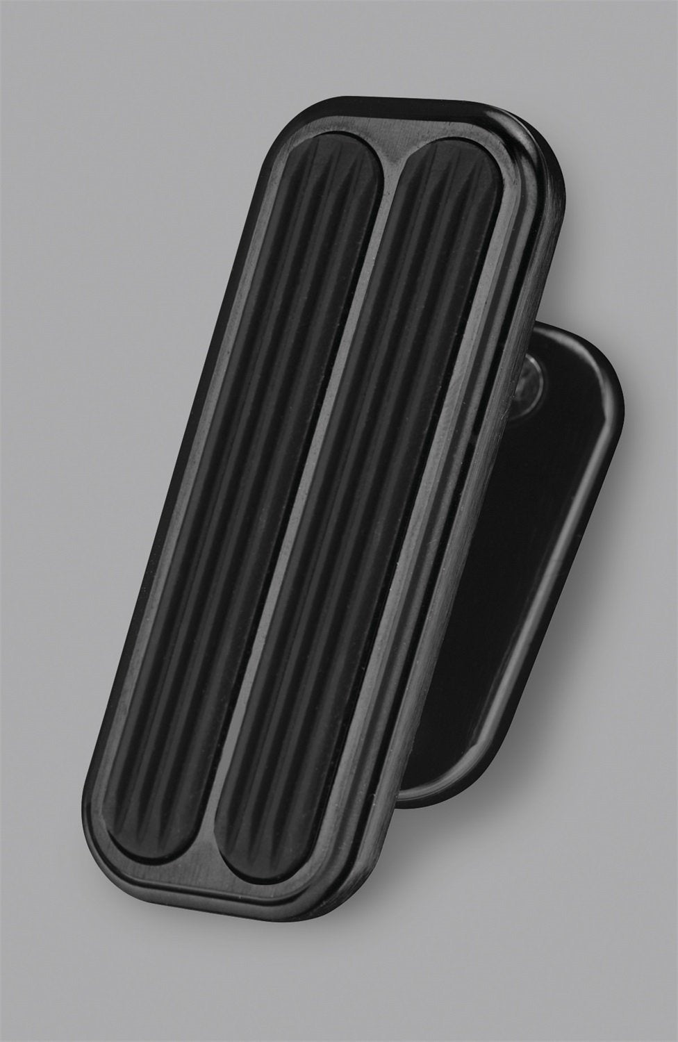Black Rectangular Foot Rest Pad with Lokar XBFR-6116 Insert