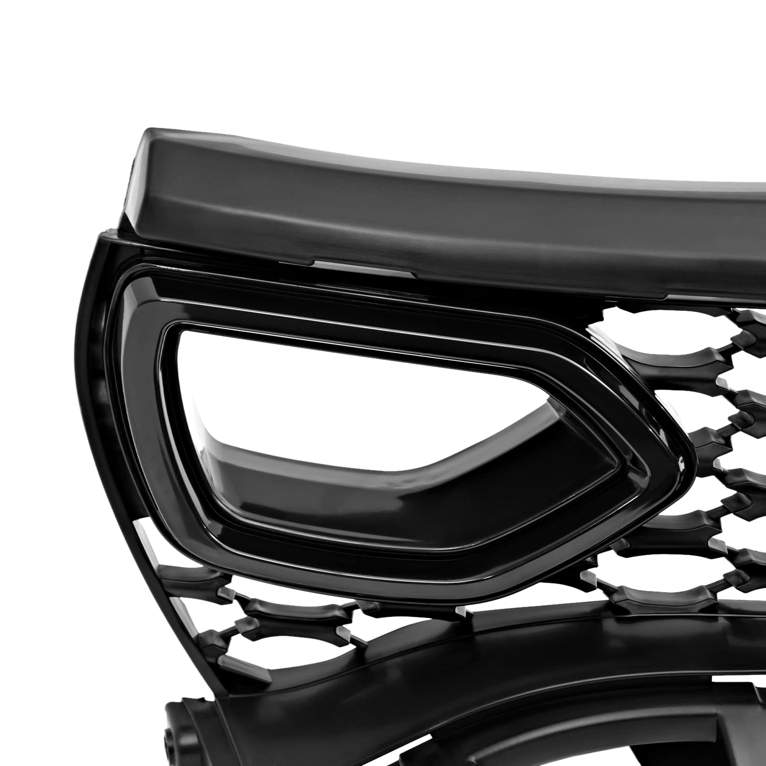 Front Upper Grille Spec-D Tuning w/Air Duct Compatible with 2015-2023 Dodge Charger SRT GT R/T Scat Pack Daytona