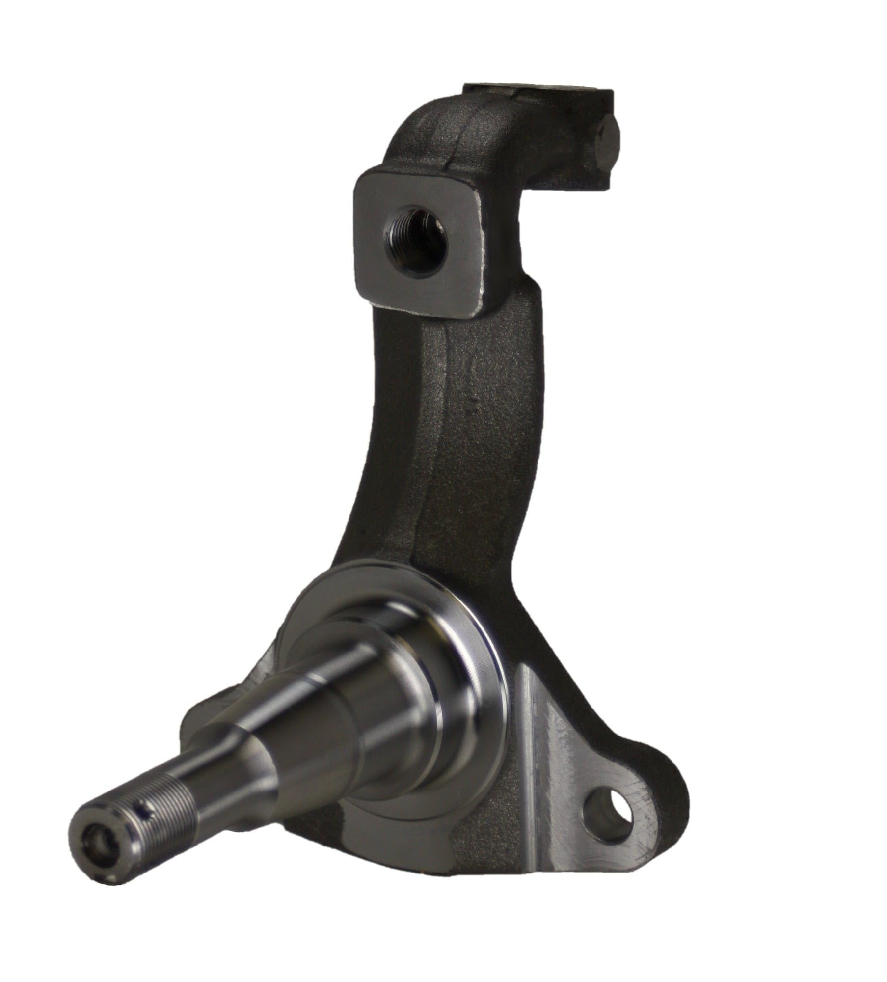 Power LEED BRAKES Front Disc Brake Conversion Kit With 9" Chrome Booster Flat Top Chrome M/C Disc/Disc Side Mount