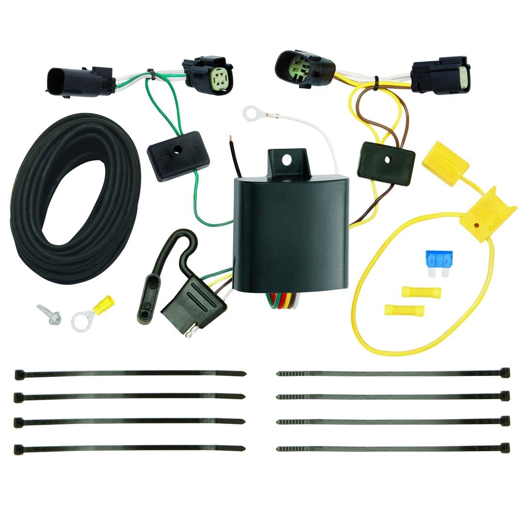 Tekonsha T-One 118643 T-Connector Custom Harness, 4-Way Flat, w/Circuit Protected ModuLite HD Module, Compatible with 2015-2025 Ford Transit-150, 2015-2025 Ford Transit-250, 2015-2025 Ford Transit-350