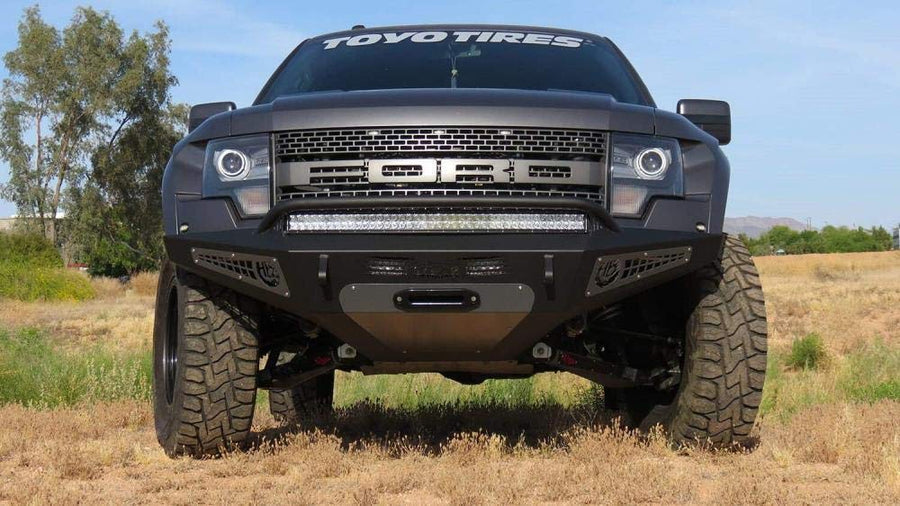 HoneyBadger Addictive Desert Designs Front Bumper with Winch Mount for Ford Raptor F017275050103