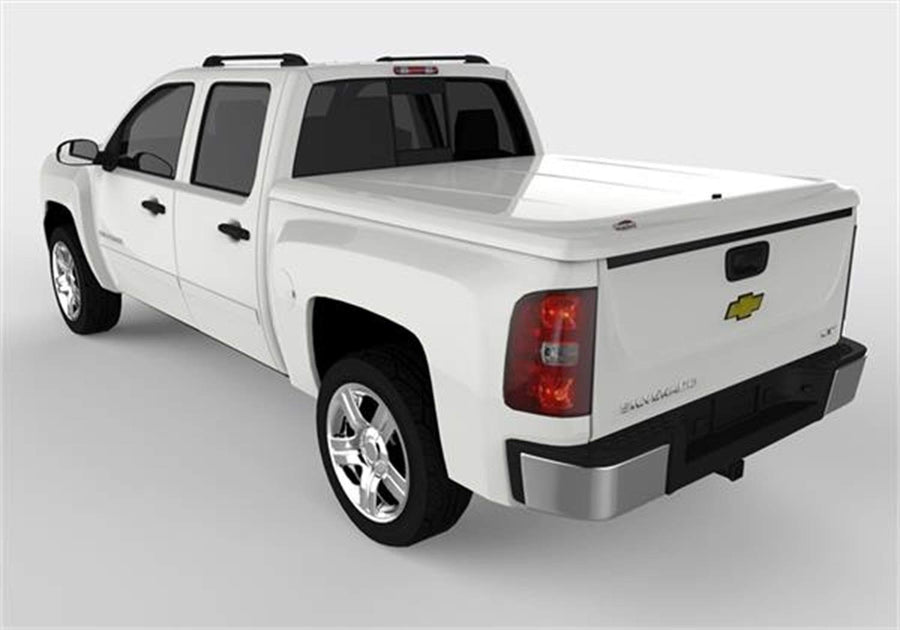UnderCover RealTruck Lux One-Piece Truck Bed Tonneau Cover | UC1066L-50 | Fits 2007 - 2013 Chevy Silverado 1500 50(GAZ)(WA8624) - Summit White 5' 9" Bed (69.3")