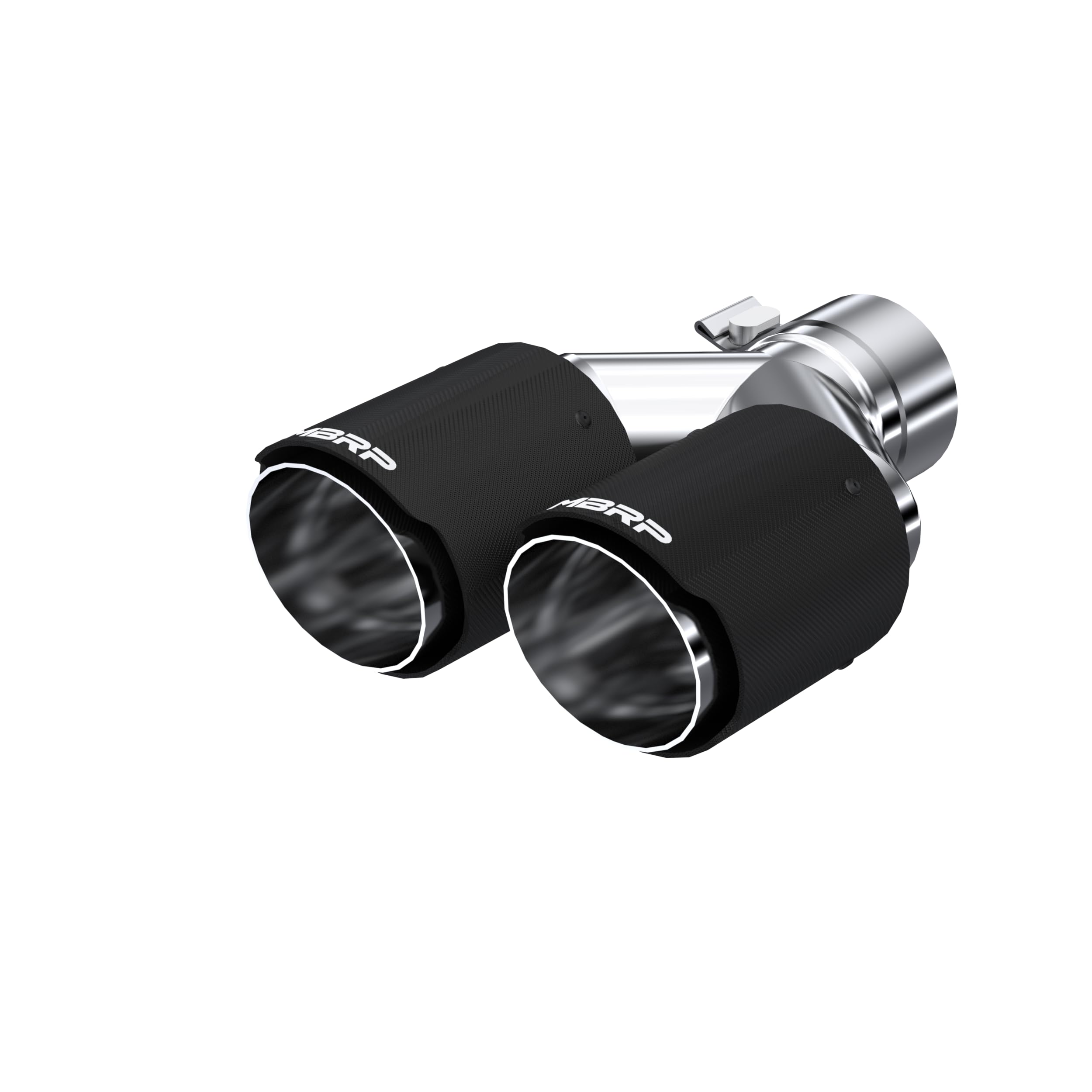 Carbon Fiber MBRP Universal Dual Tip 3.5in OD/2.5in Inlet